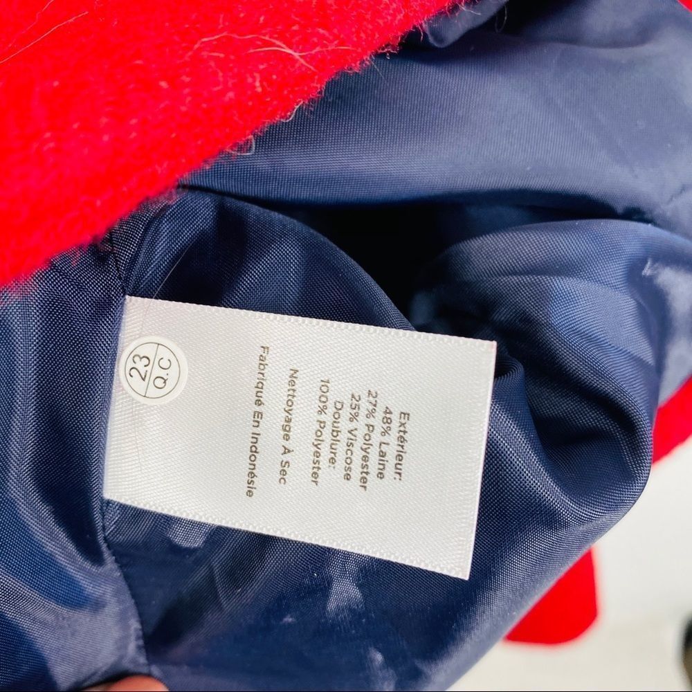 Talbots Aberdeen Wool Red Three Button Blazer 12 - image 6